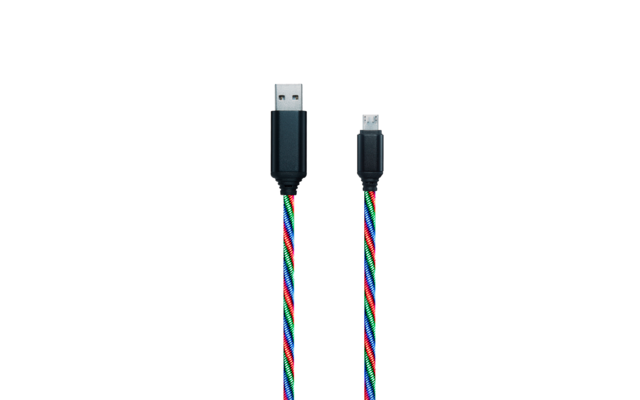 2GO USB Cable Tricolor LED 100 cm Micro USB Cable