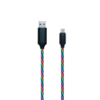 cable USB 2GO con LEDs tricolores Cable micro USB de 100 cm