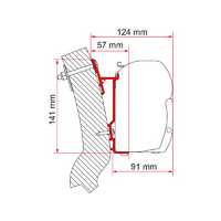 Fiamma Wingamm Oasi Markisenadapter f&uuml;r Fiamma F45 350 cm