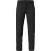 Schwarze Hose mit geradem Schnitt, vorn mit zwei Eingrifftaschen