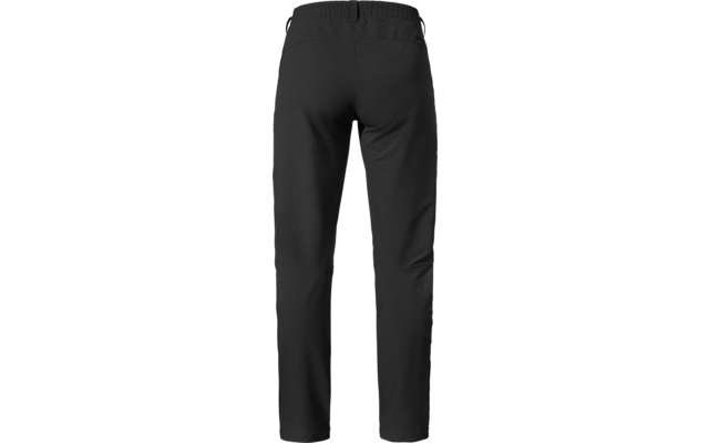 Schwarze Hose, Vorderansicht, auf weißem Hintergrund