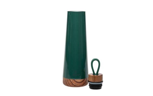 Bioloco loop forest green stainless steel thermos bottle