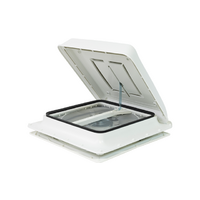 Lanterneau avec ventilateur 40 x 40 cm blanc Turbo Vent Fiamma