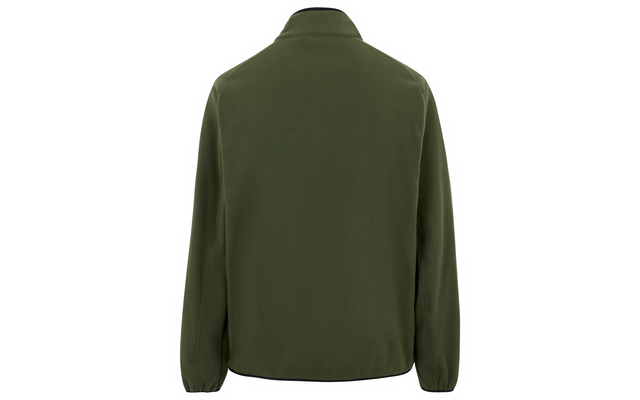 Grüne Jacke von hinten, ohne Muster oder Verzierungen