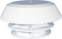 Knorz Dachlüfter für Dunstabzug 190 mm mit Schlauchanschluss 80 mm weiß