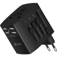 Adattatore da viaggio internazionale XLayer nero