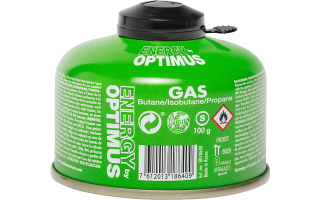 Optimus Universal-Gaskartusche mit Schraubgewinde & Schutzkappe 100 g