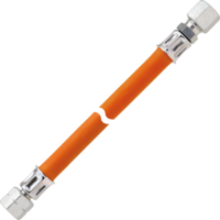 Tubo gas a media pressione GOK con dado di raccordo G 1/4 LH su RV10 plastica 400 mm