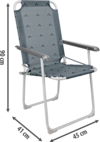 Berger Classic Klappstuhl grau