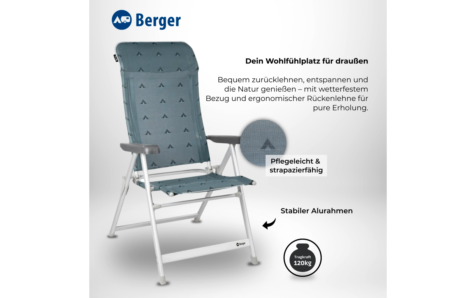 Image du produit Fauteuil pliant Berger Luxus 1