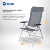 Berger Klappsessel Luxus grau