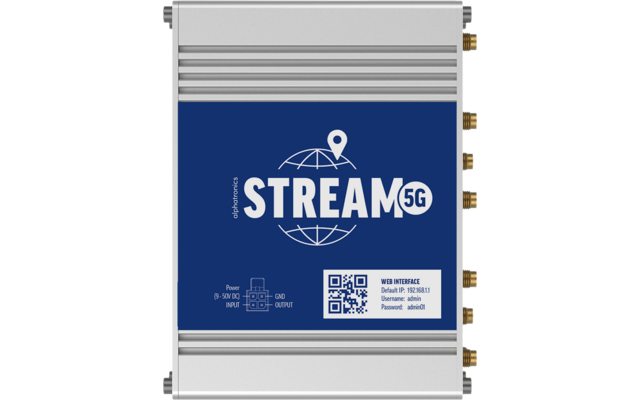 Alphatronics STREAM mobile router 5G for motorhomes and caravans