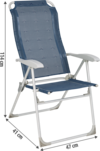 Berger Comfort Klappsessel blau