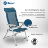 Berger Klappsessel Luxus blau