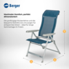 Berger Klappsessel Luxus blau