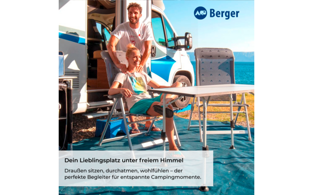 Berger Klappsessel Luxus XL blau