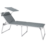 Berger zonnebed XL grijs