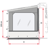 Fiamma Side W Pro panel lateral con ventana grande para Fiamma F80L XL