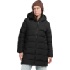 Personne portant une veste matelassée noire avec capuche