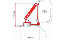 Fiamma awning bracket kit Ducato/Jumper/Boxer High Roof ≥ 2006