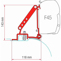 Fiamma awning bracket kit Ducato/Jumper/Boxer High Roof &ge; 2006