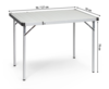 Berger Fiora Campingtisch ausziehbar 96/127 x 70 cm