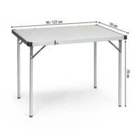 Berger Fiora Campingtisch ausziehbar 96/127 x 70 cm