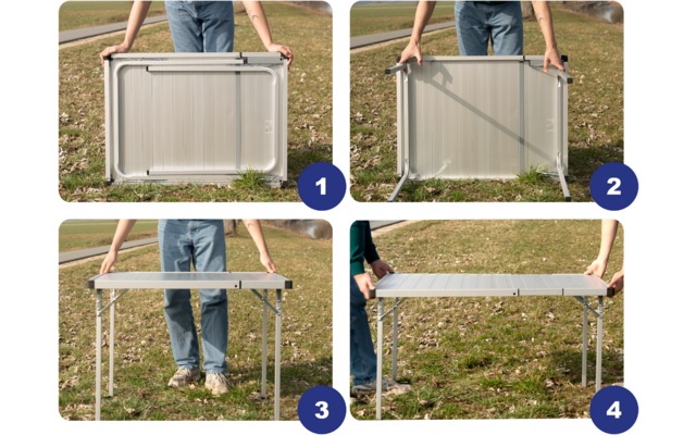 Product image Extendable Camping Table Aluminium (96/127 x 70 cm) Berger Fiora 1