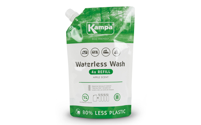 Kampa Waterless Wash Fahrzeugreiniger Nachfüllbeutel 1 Liter