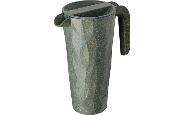 Koziol Club Pitcher super glass jug with lid 1.5 liters nature ash grey