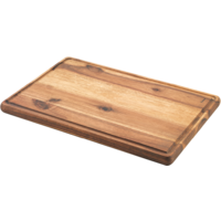 Metaltex Schneidebrett rechteckig aus Akazienholz 39 x 26 x 2 cm