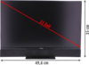 Berger Acoustiq HD Smart Fernseher 22 Zoll mit integrierter Soundbar, Triple-Tuner und 12 / 230 V 
