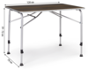 Berger Livenza Campingtisch Gr&ouml;&szlig;e 3 Dunkel 120 x 70 cm