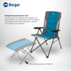 Berger Siena Faltstuhl in Klappstuhloptik blau