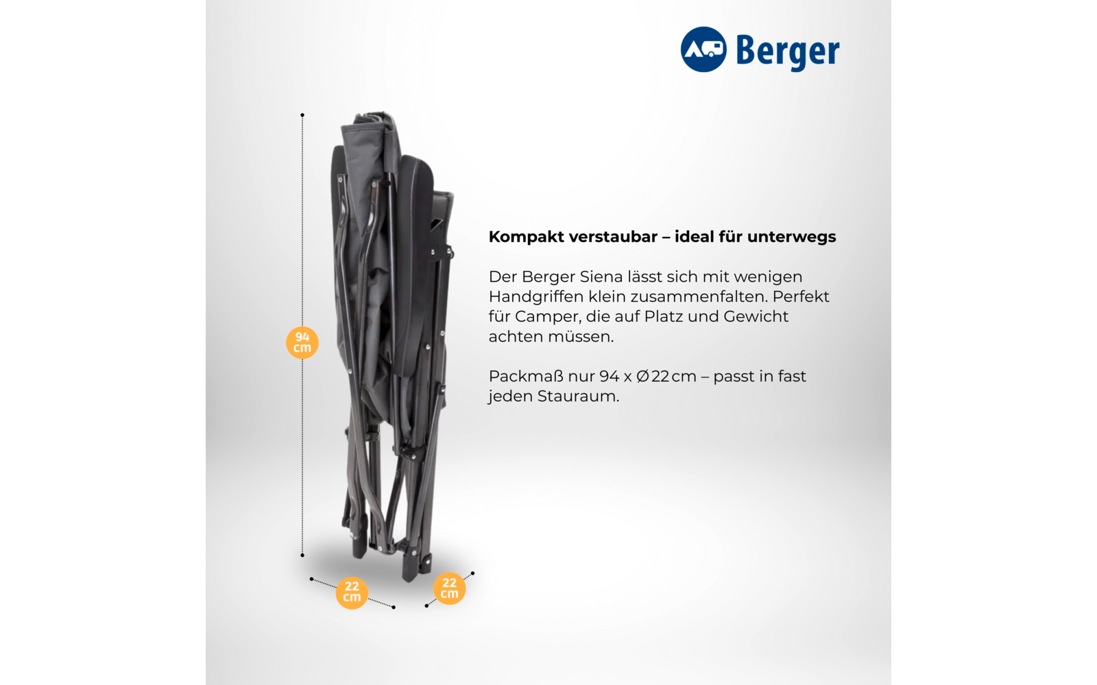 Immagine del prodotto Sedia richiudibile Berger Siena 1