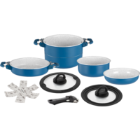 Brunner Carezza Magnetogrip 7+1 Kochtopfset mit Vacublock 8-tlg. &Oslash; 22 cm