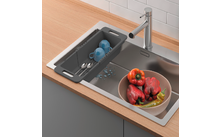 Metaltex Drain-Flex Abtropfkorb / Spülkorb ausziehbar 35 bis 52 cm