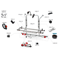 Fiamma Dichtungsgummi passend f&uuml;r Carry Bike V Class Premium /  Lift E-Bike /  Viano / Custom /  Nugget / DJ / 200 DJ - Fiamma Ersatzteilnummer 98656-789