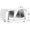 Outwell Parkville 200SA inflatable awning for camper vans model 2024 Gray