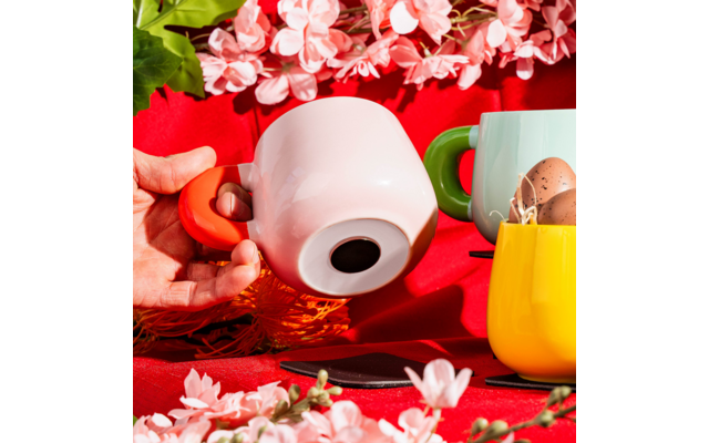 Produktbild Silwy Magnet Henkeltasse aus Porzellan und Metall-Nano-Gel-Pad 470 ml 1