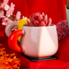 Kleines Produktbild Silwy Magnet Henkeltasse aus Porzellan und Metall-Nano-Gel-Pad 470 ml 1