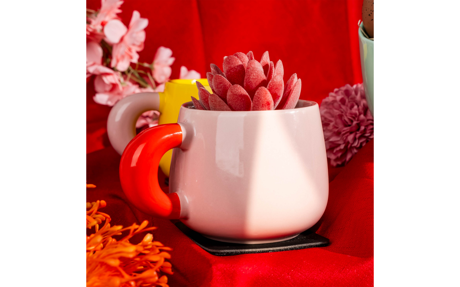 Produktbild Silwy Magnet Henkeltasse aus Porzellan und Metall-Nano-Gel-Pad 470 ml 1