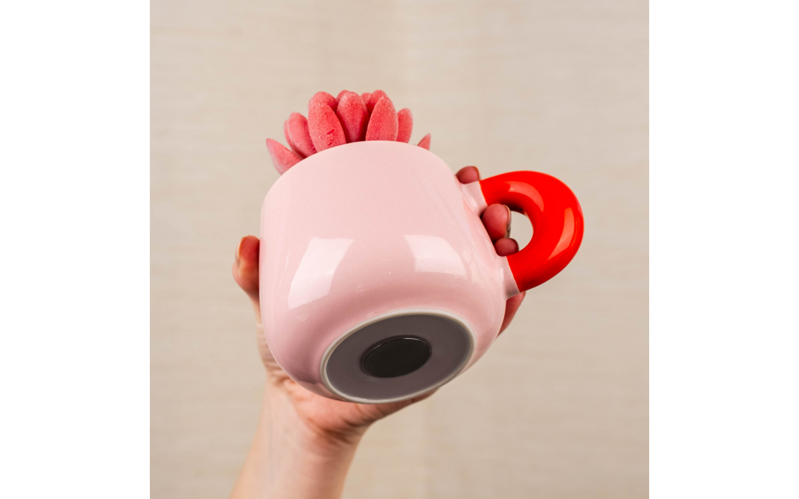 Produktbild Silwy Magnet Henkeltasse aus Porzellan und Metall-Nano-Gel-Pad 470 ml 1