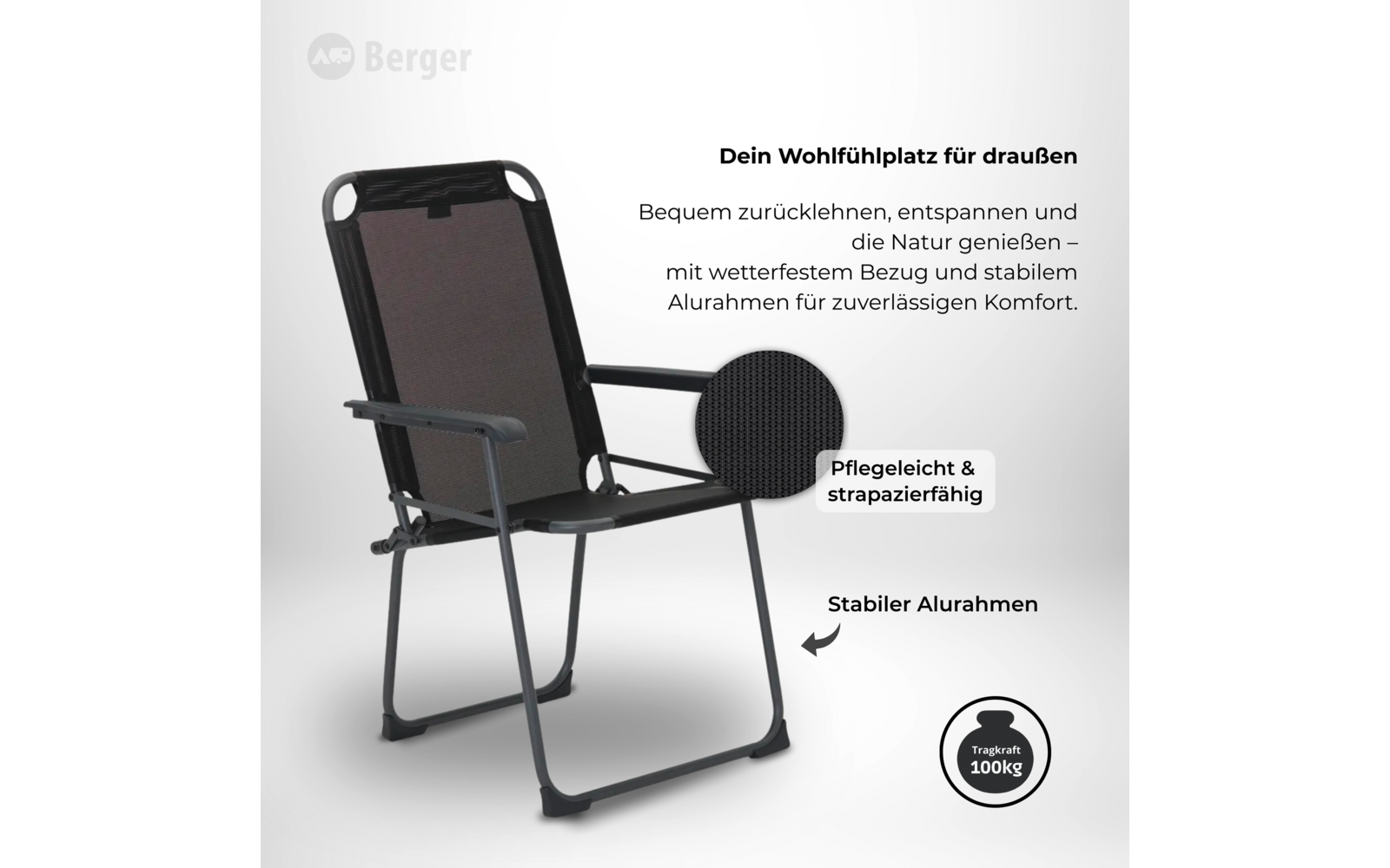 Immagine del prodotto Sedia pieghevole Berger Iseo Classic 1