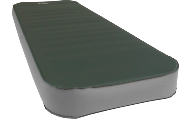 Opblaasbare grijze luchtmatras met glad oppervlak