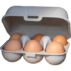 Koziol Eierbox Eggs to go mini 6Stk. ash grey