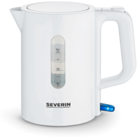 Severin WK 3462 Mini Reise-Wasserkocher 1100 W wei&szlig; 