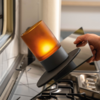 Kleines Produktbild Silwy Magnet-Windlicht mit Nano-Gel-Platzset 1 Watt 1