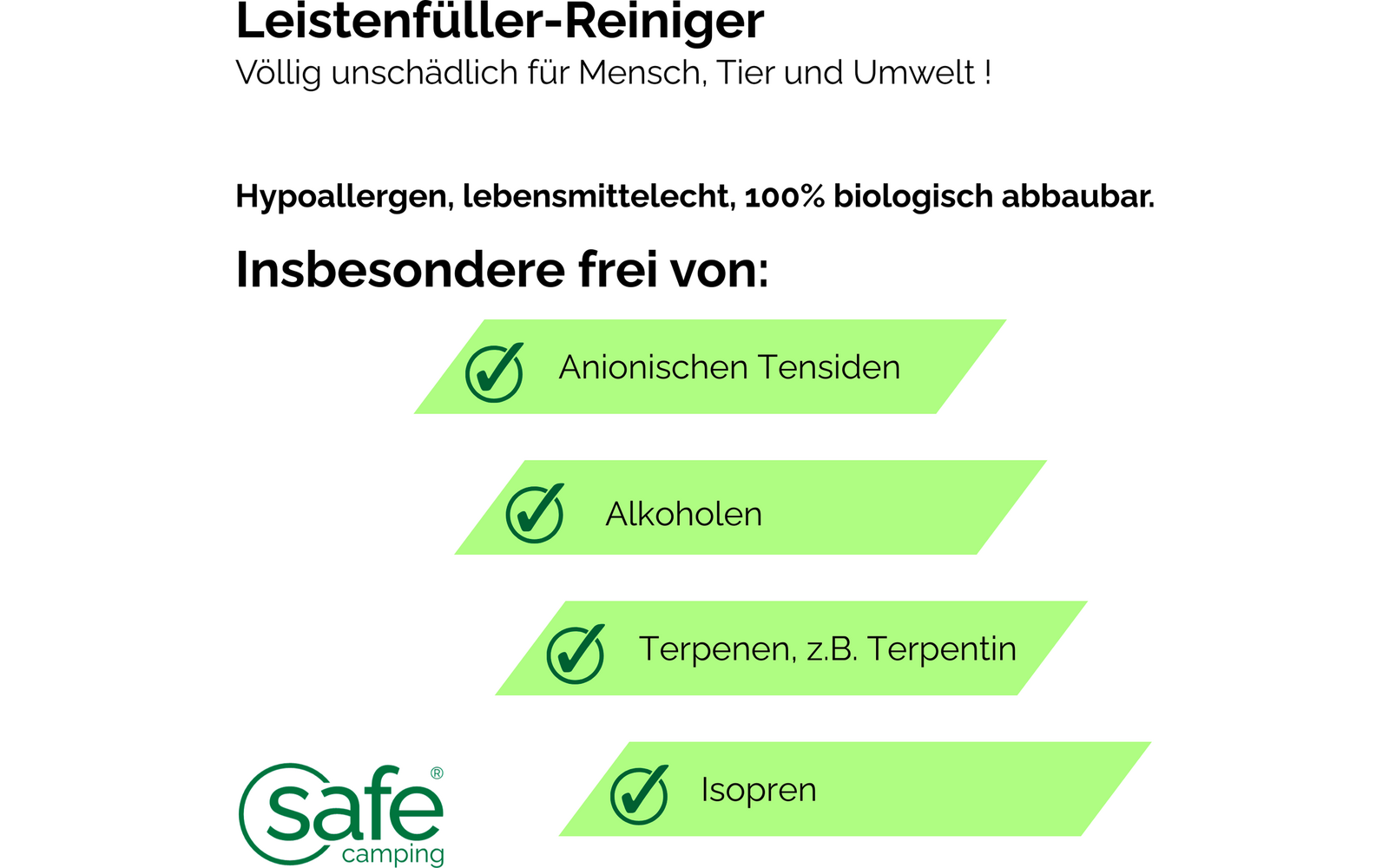 Immagine del prodotto Safe Camping Leistenf&uuml;ller-Reiniger Spezialreiniger 1