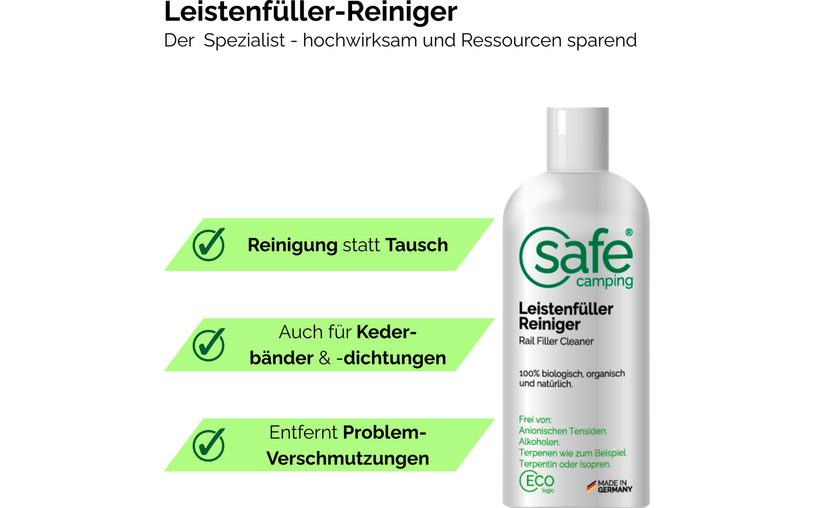 Immagine del prodotto Safe Camping Leistenf&uuml;ller-Reiniger Spezialreiniger 1